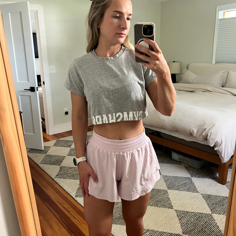 Gymshark Light Gray Crewneck Tee